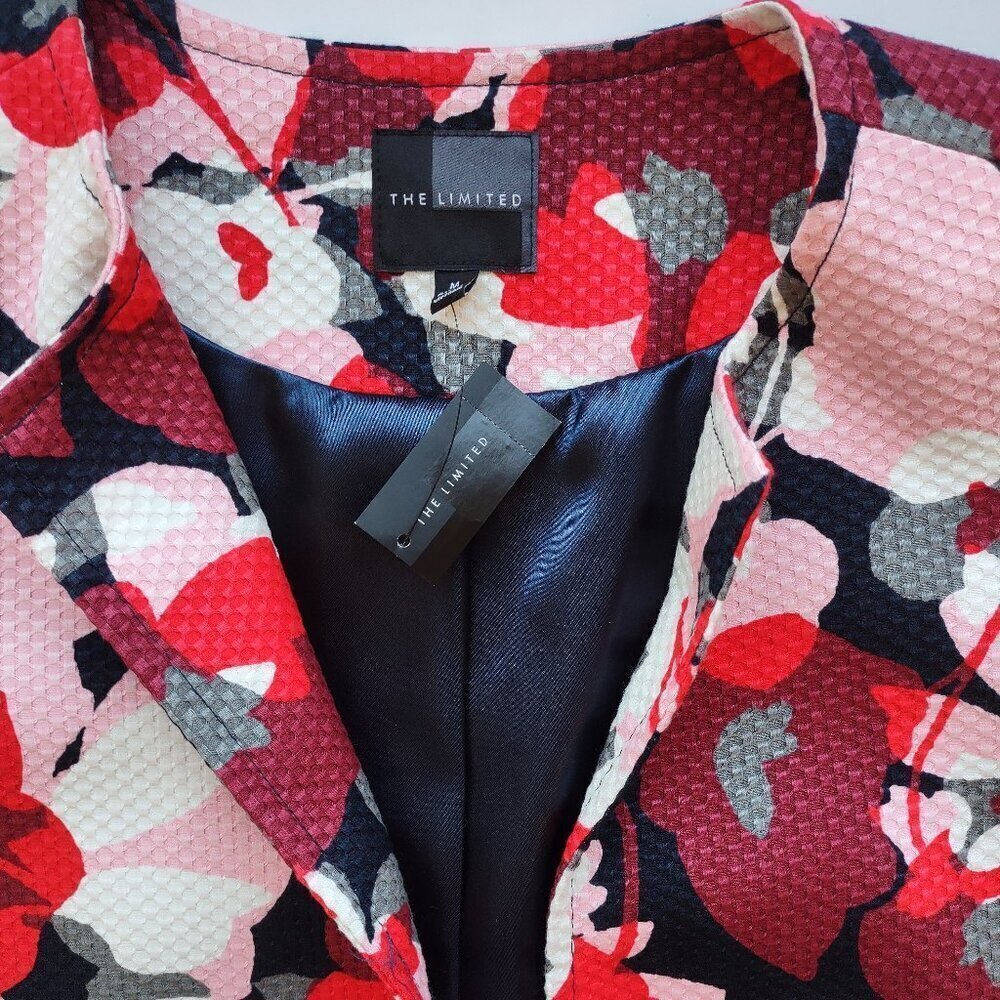 🌸The Limited Retro Floral Blazer Medium Boho Artsy Mod Funky Vintage Inspo Y2K - Picture 7 of 9